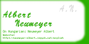 albert neumeyer business card